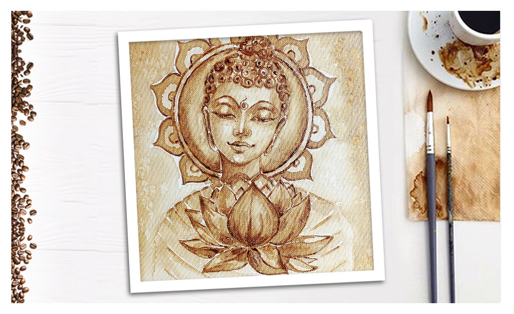 coffee painting